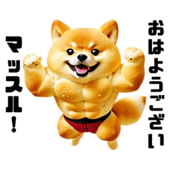 Powerful Muscle Animal Bread 3_shiba Inu