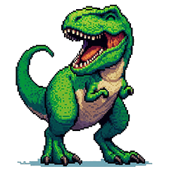 Pixel art T-Rex