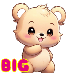 cute little bear Sticker by keimaru