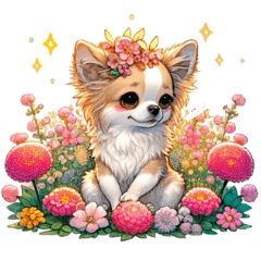 Casual & Polite Chihuahua BIG Stickers