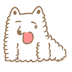 samoyed cute sticker