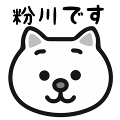 Kokawa white cats sticker