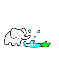 Animal and elephant animation sticker