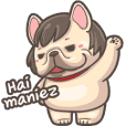 French Bulldog PIGU-Animated Sticker XIV