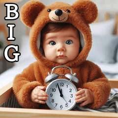The baby who likes bears