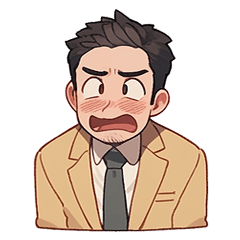 Office man expression stickers