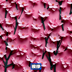 Origami Cherry Blossom Stamp