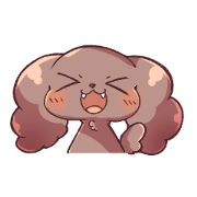 little toy poodle stickers