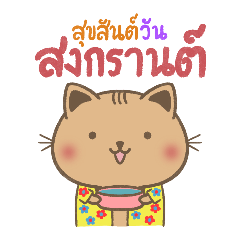 George the Ginger Cat - Songkran