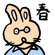 Koichi1983 rabbit sticker 2024