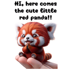 cute little red panda!! (Big-Eng)