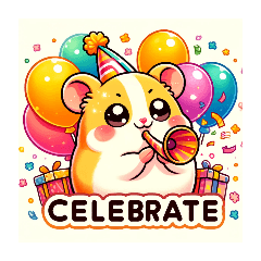 Hamster stickers+