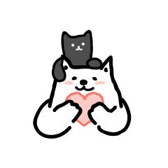 Couple : cat and puppy