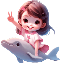 Pink Ocean Dream: Dancing with Dolphins
