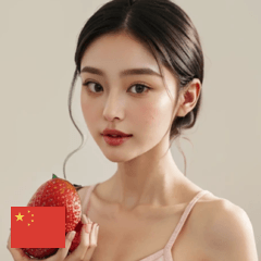 CN cute strawberry girl