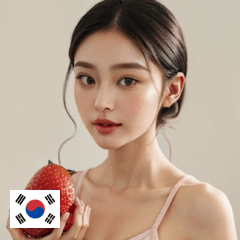 KR cute strawberry girl