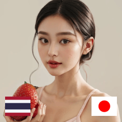 THAI JP cute strawberry girl