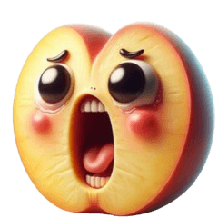 Série de Emoji de Pêssego Travesso