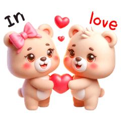 Bear twin in love