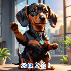 Dachshund Daily Chat Stickers