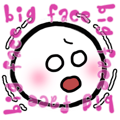 pontan's big face Sticker