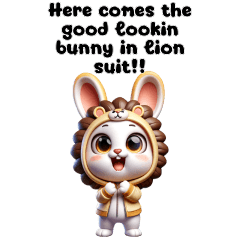 Bunny in lion suit(ENG -BIG)
