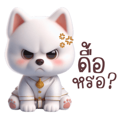 Handsome dog (Thai costume)