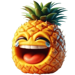 ชุดสติ๊กเกอร์อิโมจิ "Funny Pineapple"