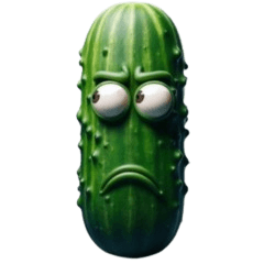 Surprised cucumber