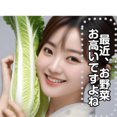 A lady who loves vegetables and fruits