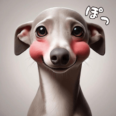 Expressive Italian Greyhound Stickers