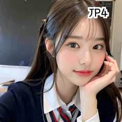 JP4 かわいい韓国の制服の女の子