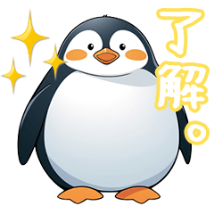 Chubby penguin stickers