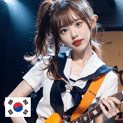 KR japanese guitar idol girl