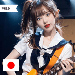 JP japanese guitar idol girl PELK