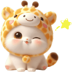 (S)giraffe cat_cute