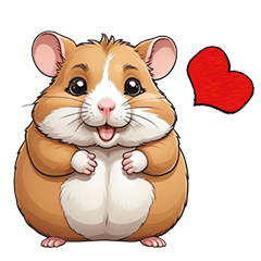 Hamham A cute chubby hamster