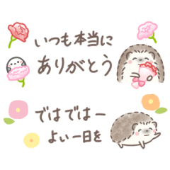 Daily use*Hedgehog and Shimaenaga 5