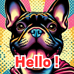 Pop Art French Bulldog
