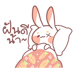 Fluffy Bunny Peach