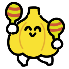 Cheerful garlic anime Sticker