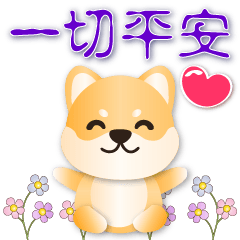 Cute Shiba -Practical polite stickers