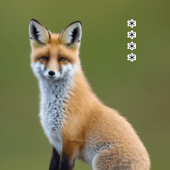 A dashing fox