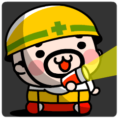 Oyaji-kun Disaster Prevention Animation