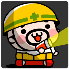 Oyaji-kun Disaster Prevention Animation