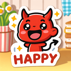 Cheerful Devil Expressions