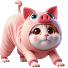 Piggy Cat Emoji