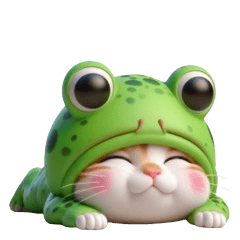 Emoji de Gato Sapo Engraçado