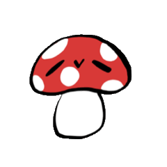 A happy mushroom