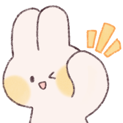 cheerful rabbit Sticker!